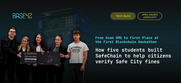 From Scam SMS to First Place at the First Blockchain Hackathon in Skopje
